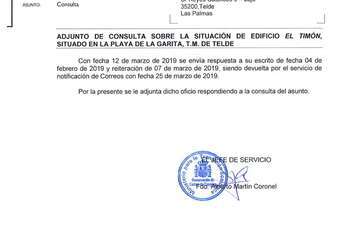 Informe de Costas sobre el edificio El Timón de La Garita (Foto TA)